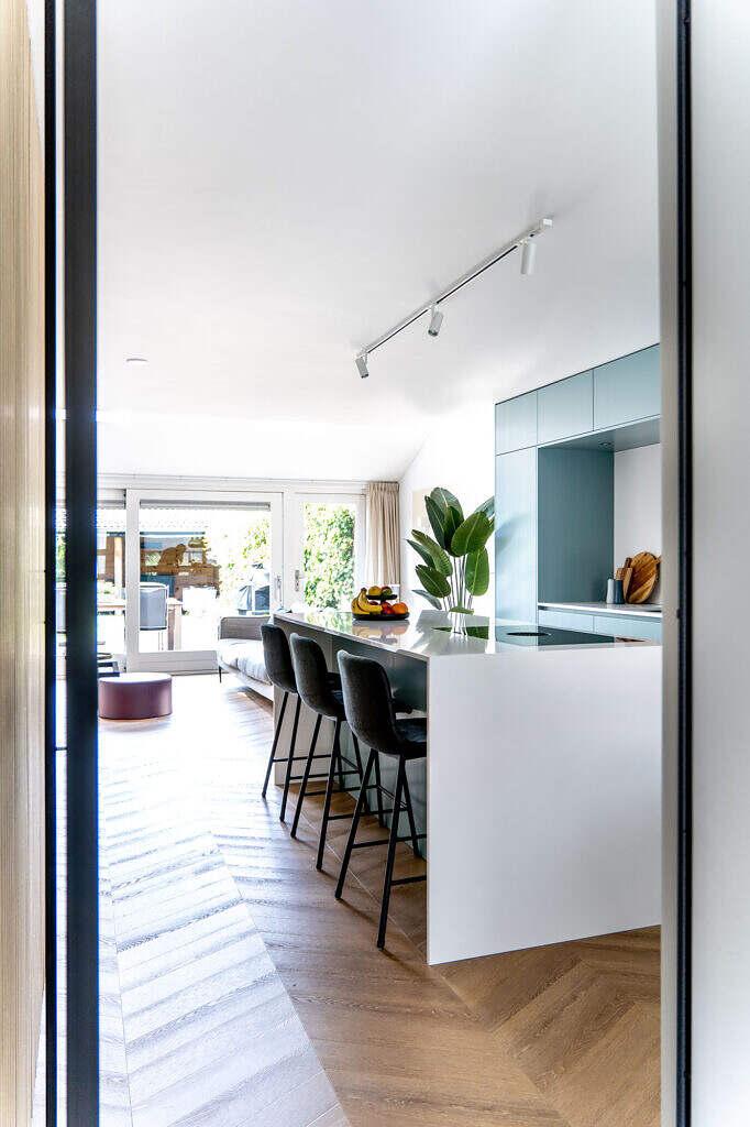 we are MOSO – Hoogland – Doorkijk Ontwerp van entrée hal in particulier ontwerpproject in Utrecht.