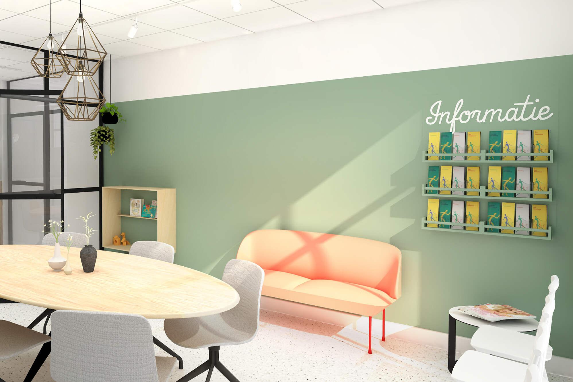 Restyling huisartsenpraktijk welzijn van patienten vergroten. Interieurarchitect Moordrecht 