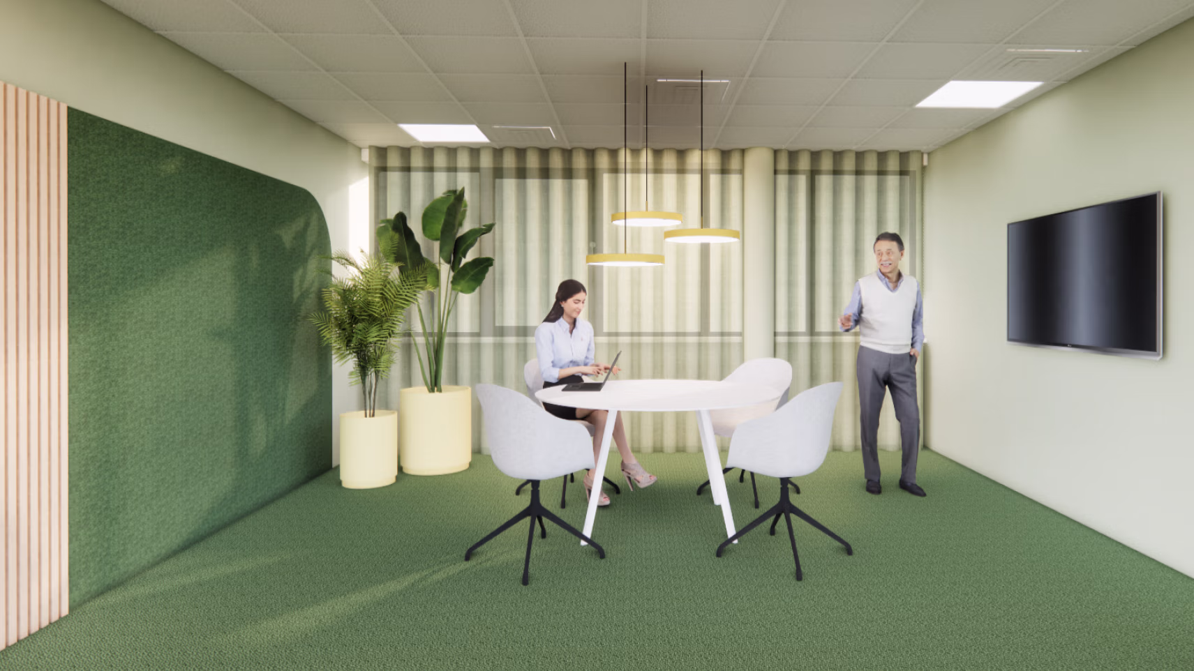 Kantoor ontwerp door professionele interieurontwerper gespecialiseerd in kantoren uit Rotterdam.