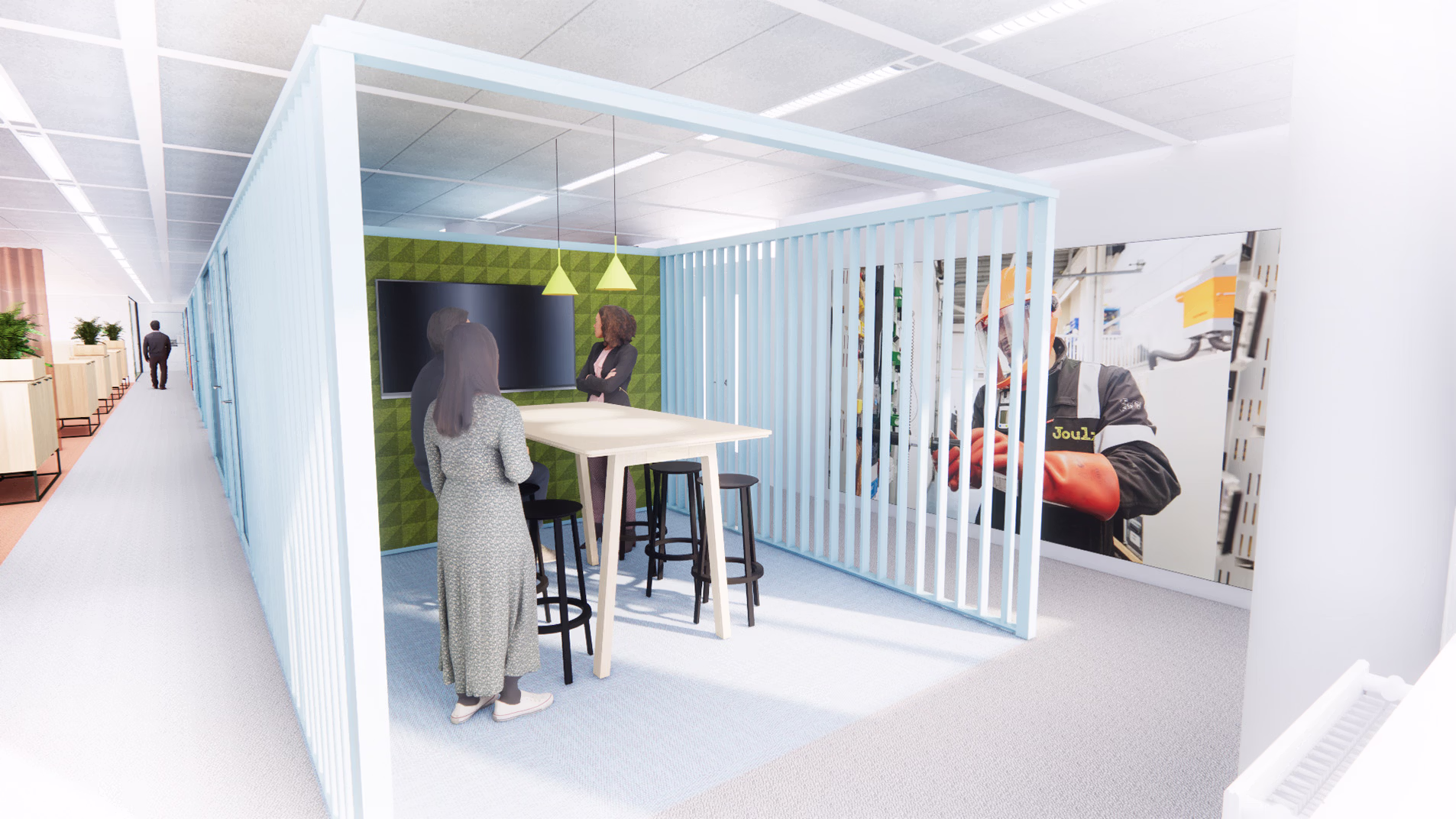 Kantoor ontwerp door professionele interieurontwerper gespecialiseerd in kantoren uit Utrecht.