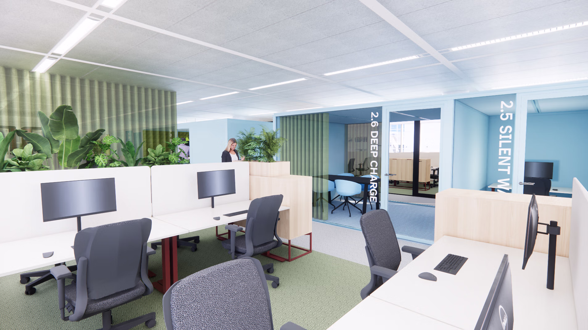 Kantoor ontwerp van Joulz Den Haag met open structuur voor verhoging samenwerking